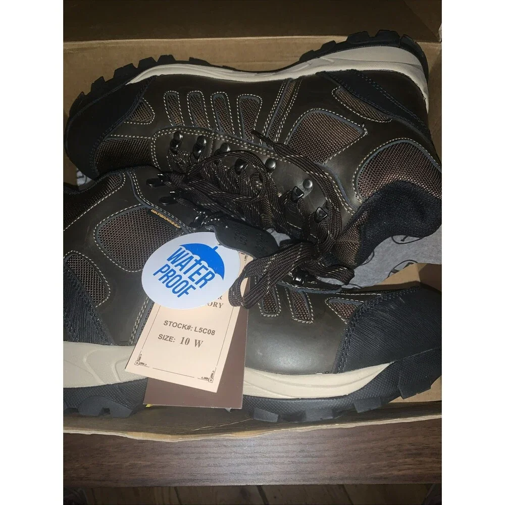 Lincoln Outfitters Mens Leather Boots Size 10 Wide Brown Waterproof
